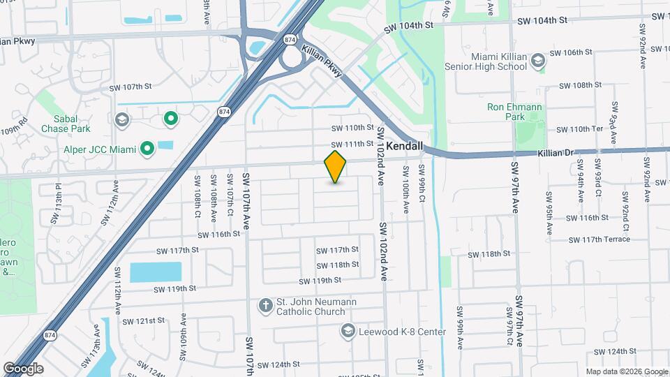 10343 SW 114th St Map and Location Details