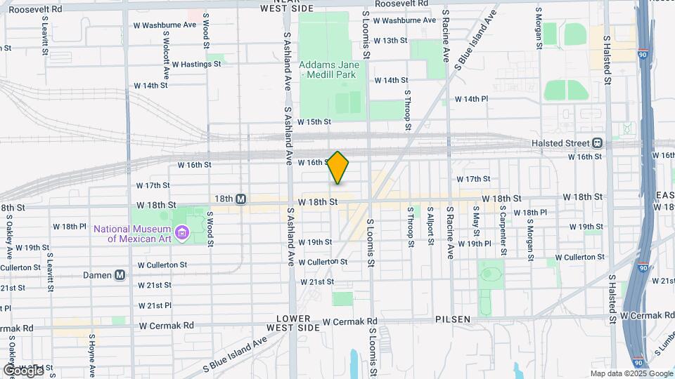 1711 S Laflin St Map and Location Details