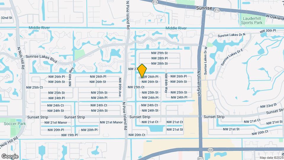 8681 NW 26th St Map and Location Details