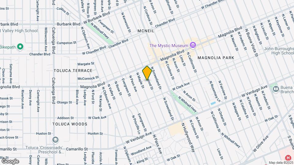 859 N Kenwood St Map and Location Details