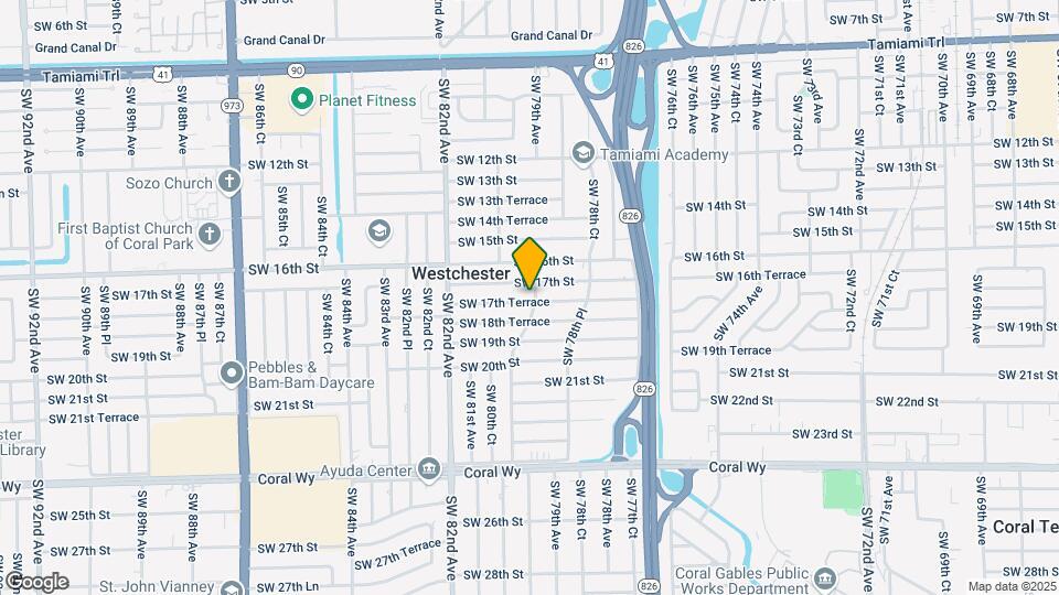 7935 SW 17th Terrace Map and Location Details