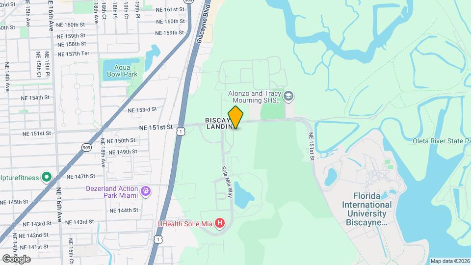 15051 Royal Oaks Ln, Unit ONE FIFTY ONE AT BISCAYNE CONDO Map and Location Details