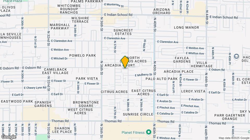 Villas on 38th Map and Location Details