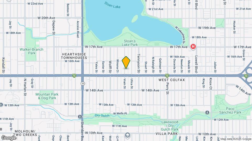 1520 Vrain St Map and Location Details