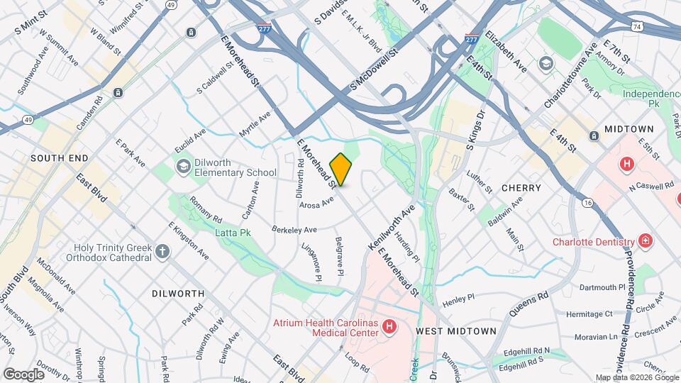 1101 E Morehead St, Unit 32 Map and Location Details