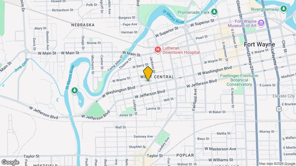 1016 W Washington Blvd Map and Location Details