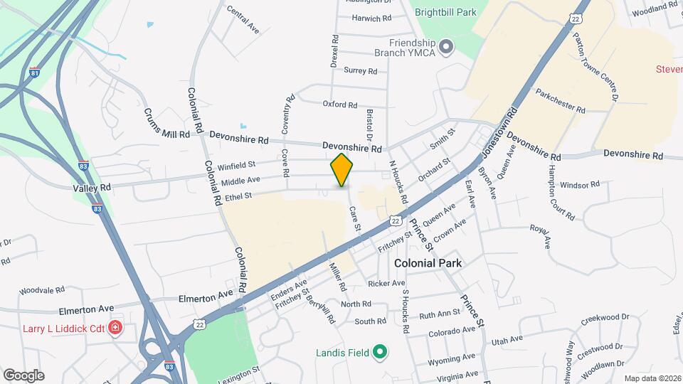 4597 Ethel St Map and Location Details