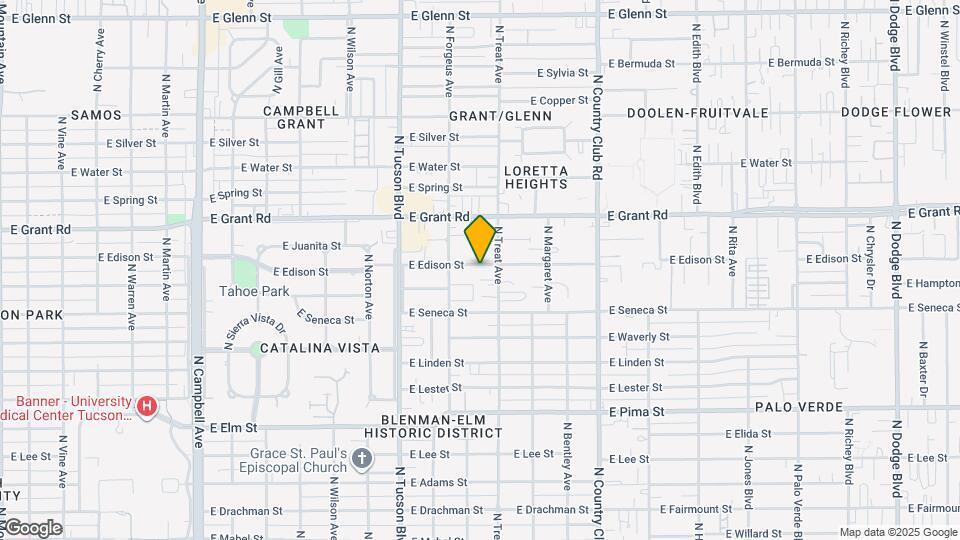 2708 E Edison St Map and Location Details