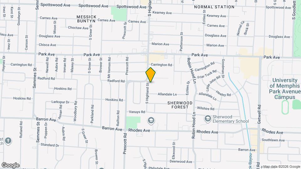 996 S Highland St Map and Location Details