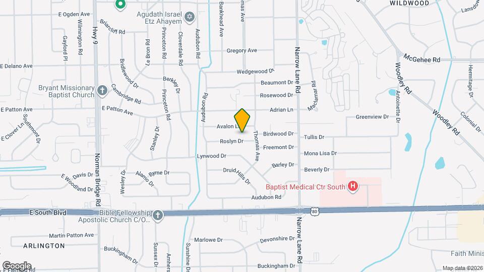 1067 Roslyn Dr Map and Location Details