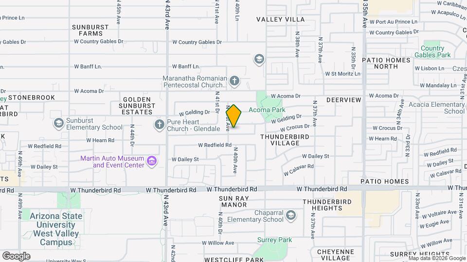 3968 W Hearn Rd Map and Location Details