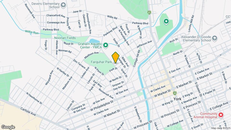 419 N Newberry St Map and Location Details