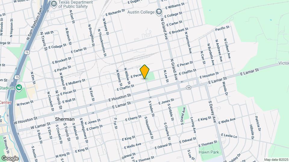 1025 E Chaffin St Map and Location Details