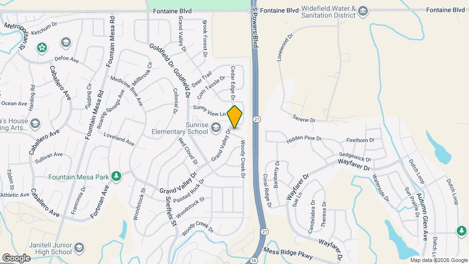 7015 Woody Creek Dr Map and Location Details