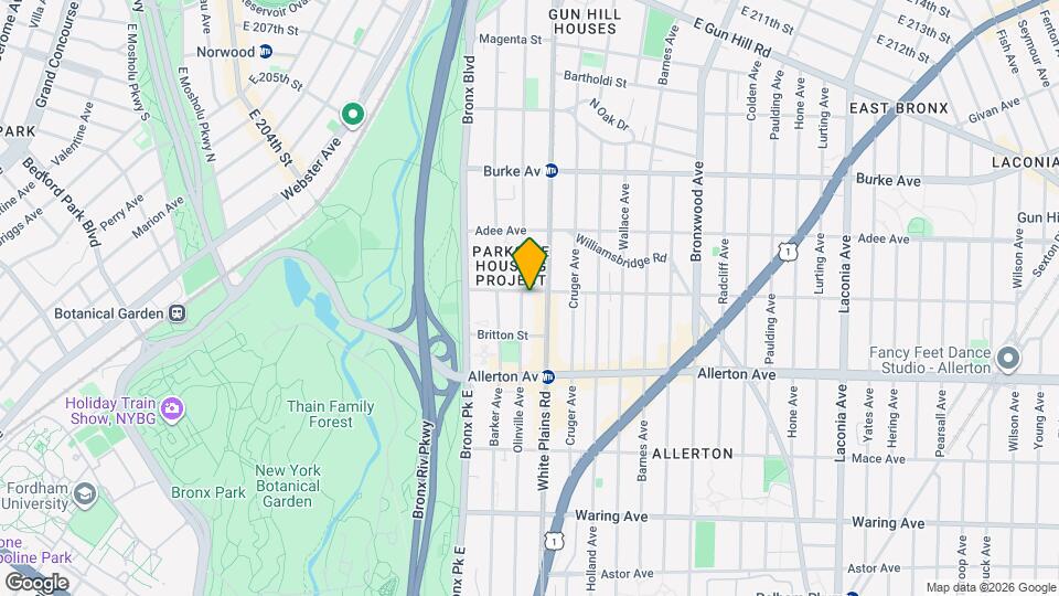 2830 Olinville Ave Map and Location Details