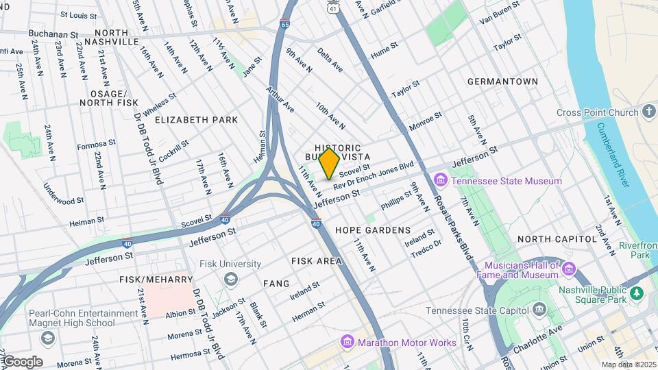 1037 Scovel St Map and Location Details