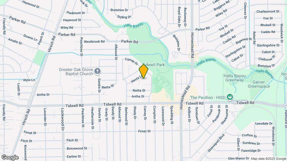 9811 Shadydale Ln Map and Location Details