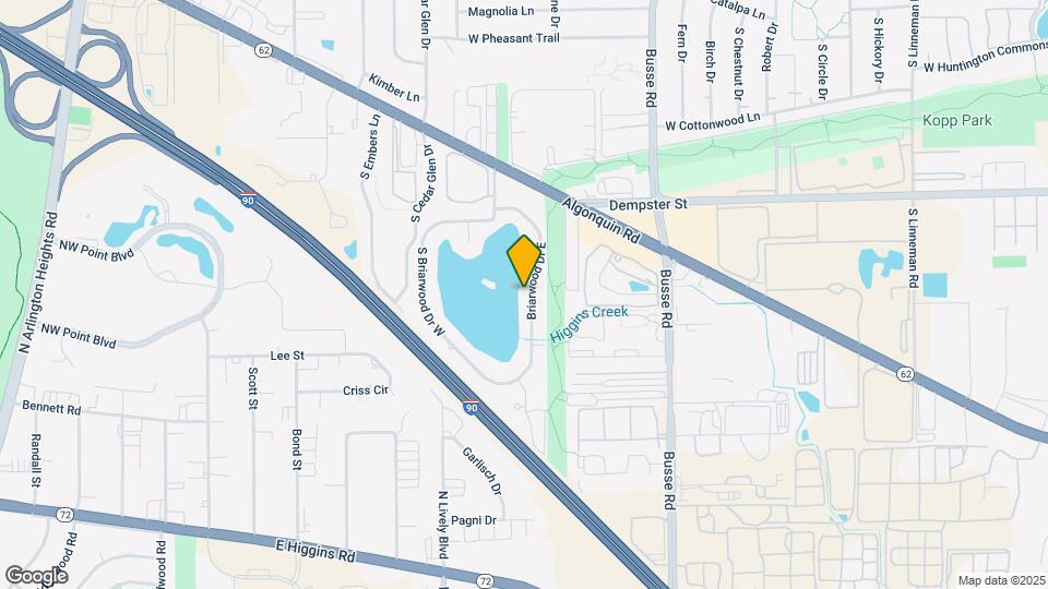 2834 Briarwood Dr E Map and Location Details