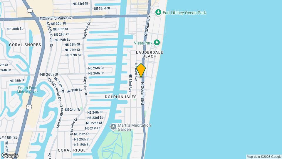 2401 N Ocean Blvd Mapa y Detalles de la Ubicación