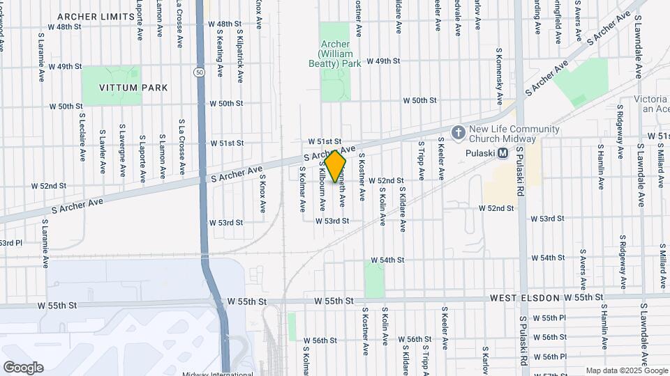 5208 S Kenneth Ave Map and Location Details