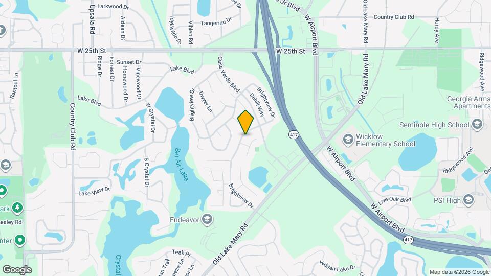 707 Brightview Dr Map and Location Details