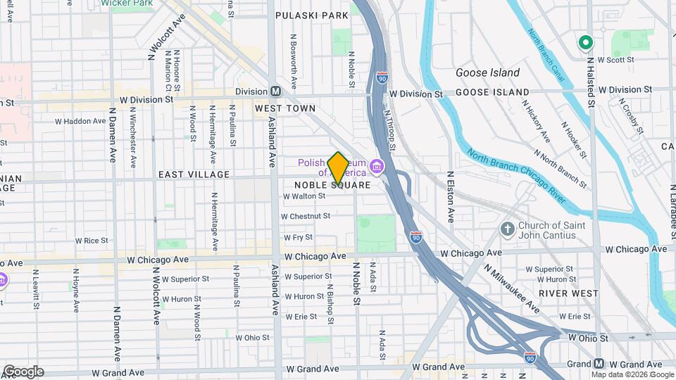 1424 W Walton St, Unit 2 Map and Location Details