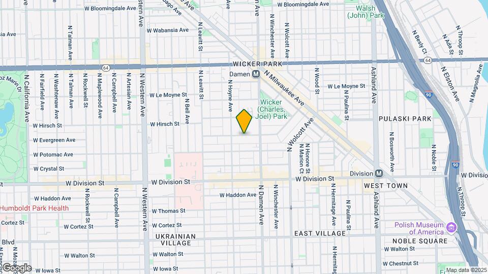 2059 W Evergreen Ave Map and Location Details