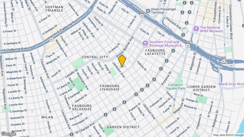 2126 Danneel St Map and Location Details