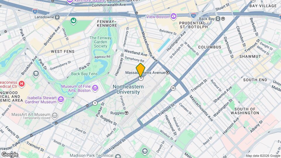 314 Huntington Ave, Unit 313-5A Map and Location Details