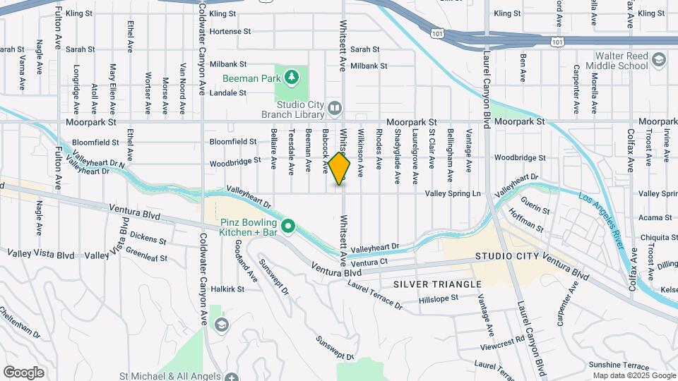 12501-12509 Valley Spring Ln Map and Location Details
