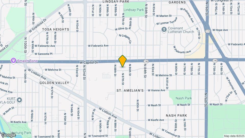 8640 W Melvina St Map and Location Details