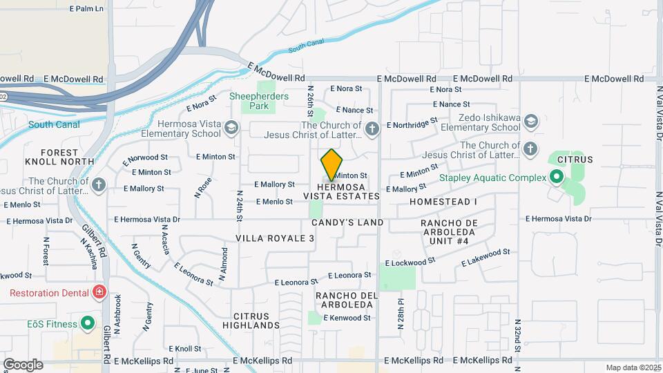 2640 E Mallory St Map and Location Details