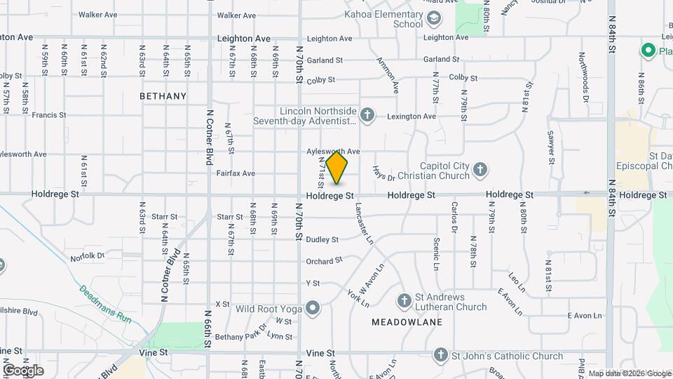 7130 Holdrege St Map and Location Details