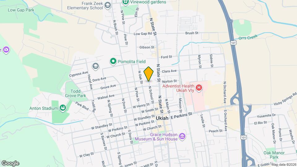 524 N School St Map and Location Details