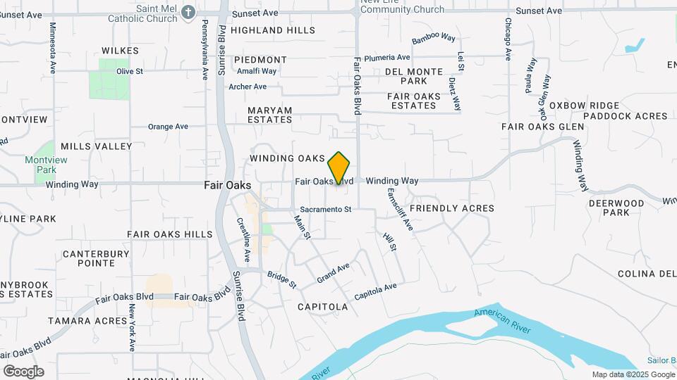 10616 Fair Oaks Blvd Map and Location Details