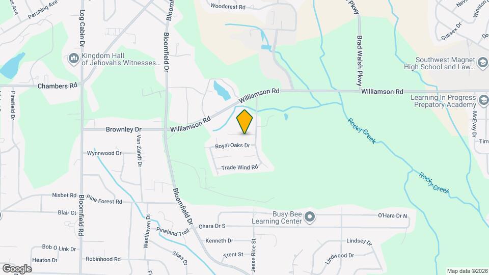 636 Oakland Hills Dr Mapa y Detalles de la Ubicación