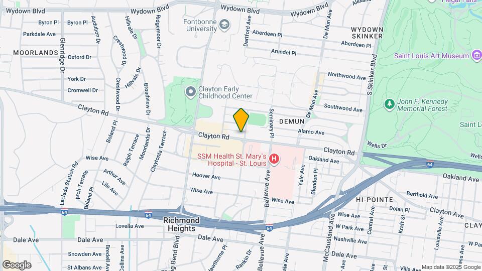 6607 Clayton Rd Map and Location Details