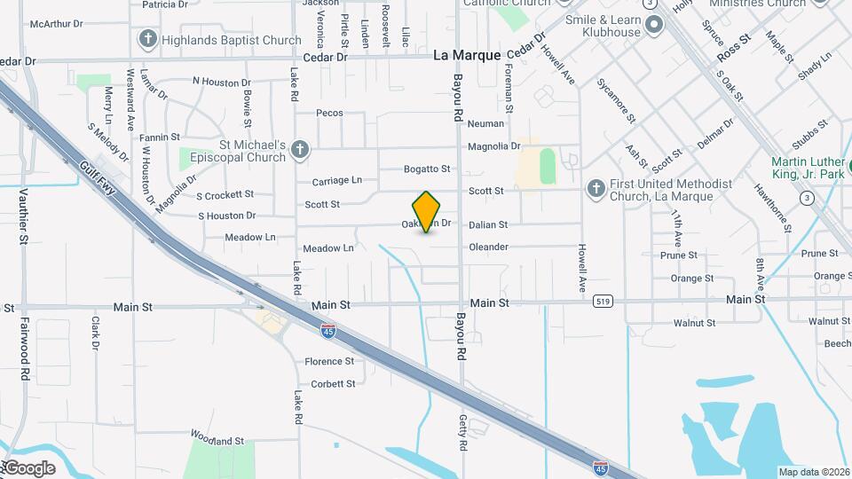 1918 Oleander Map and Location Details