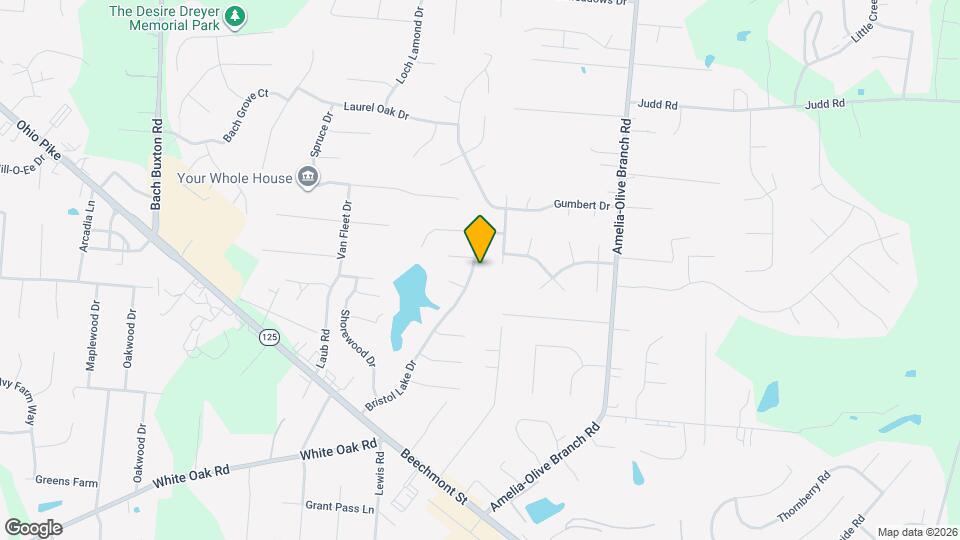 3684 Bristol Lake Dr Map and Location Details