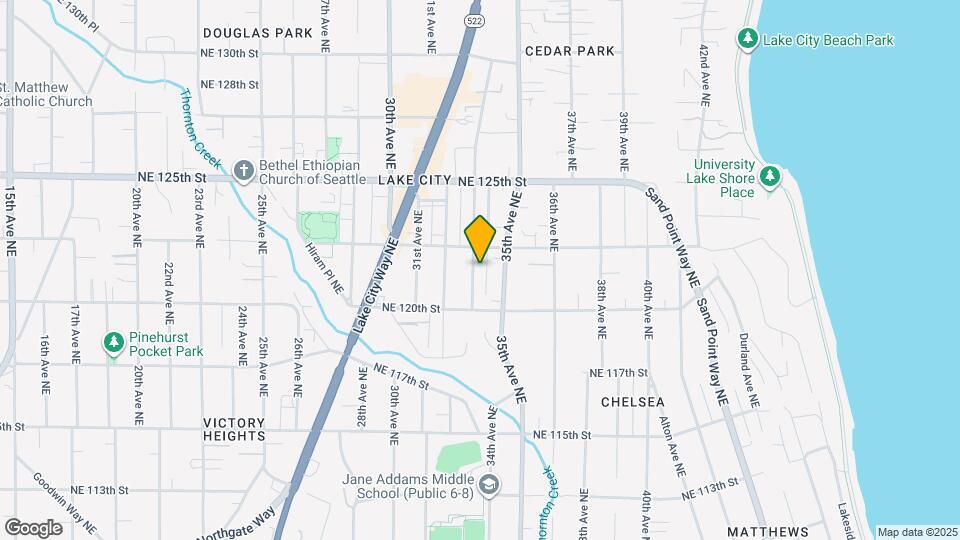 12038 33rd Ave NE Map and Location Details