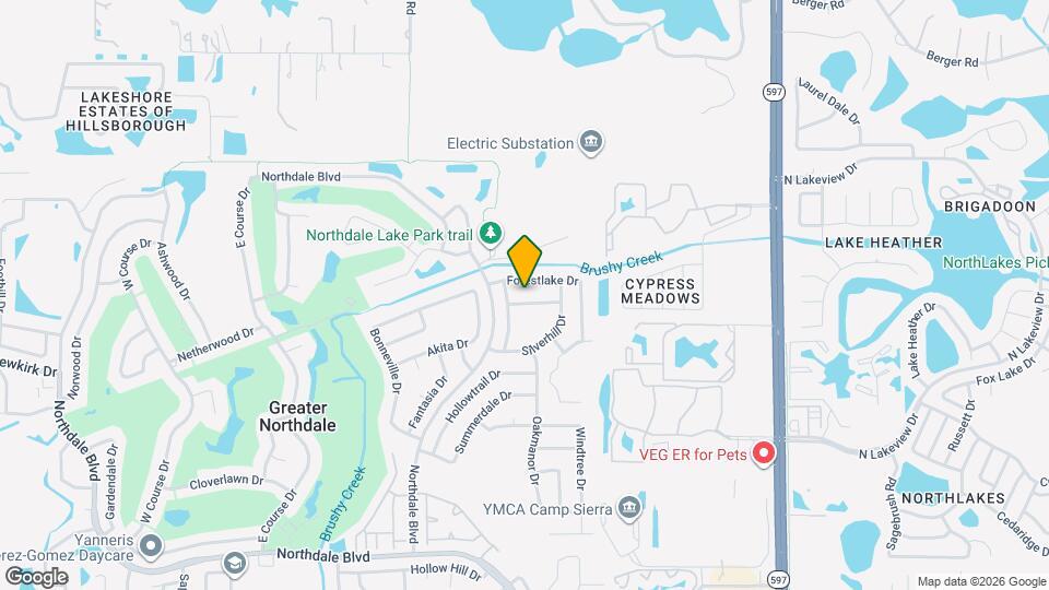 4111 Sand Lake Ct Mapa y Detalles de la Ubicación