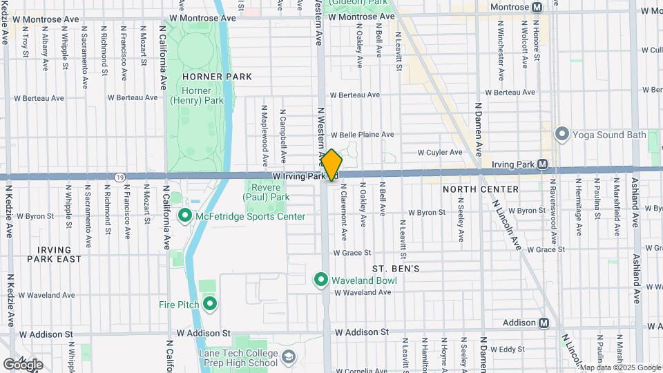 3943 N Western Ave Map and Location Details