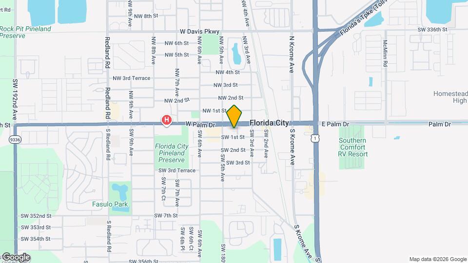 405 W Palm Dr Mapa y Detalles de la Ubicación