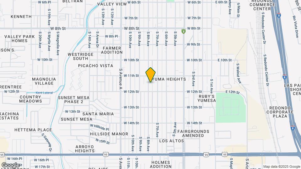 1109 S 8th Ave Mapa y Detalles de la Ubicación