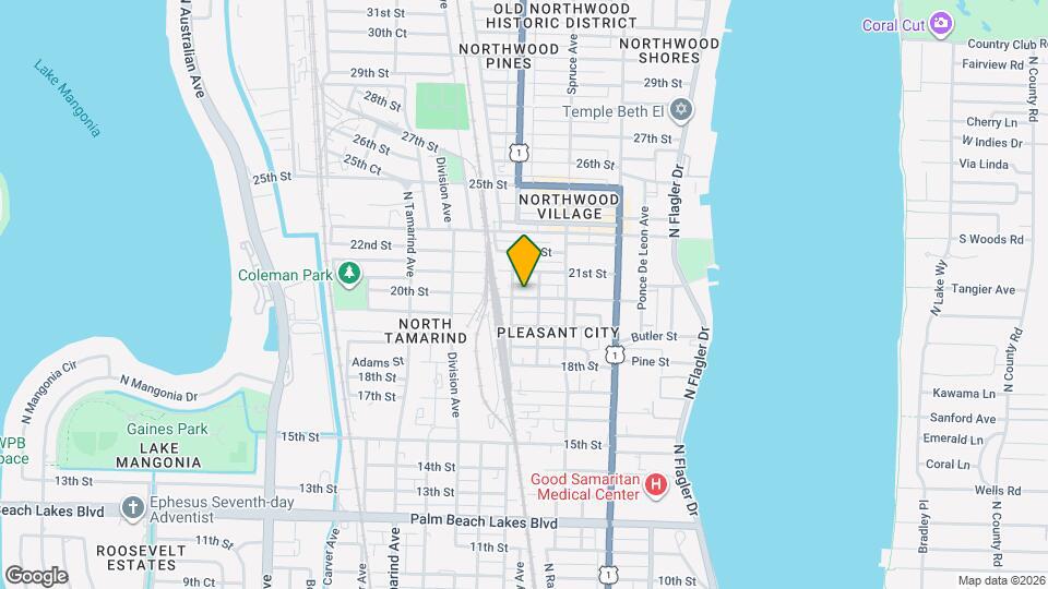 613 20th St Map and Location Details