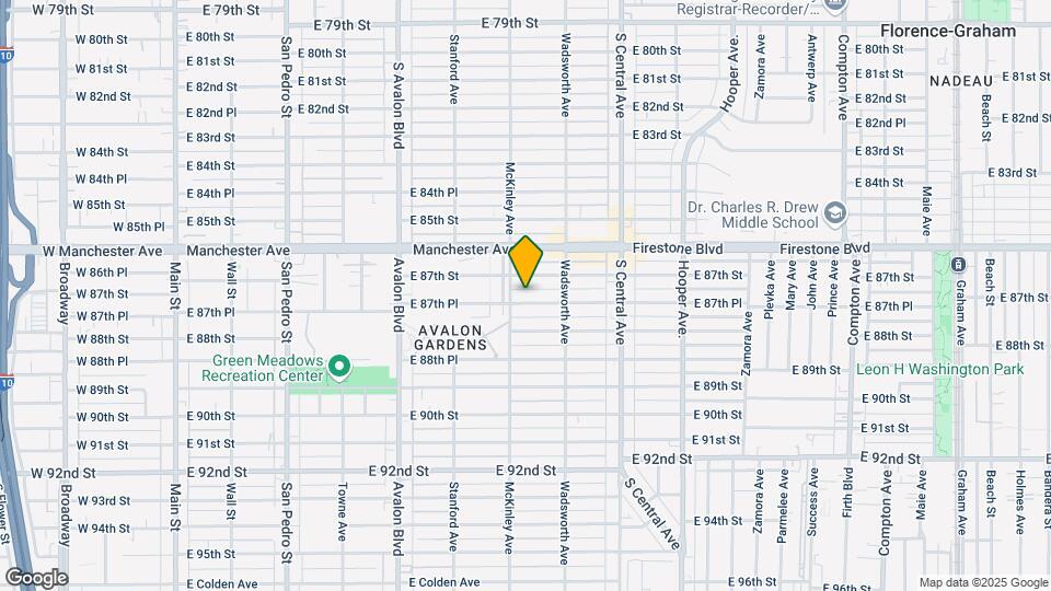 815 E 87th Pl Map and Location Details