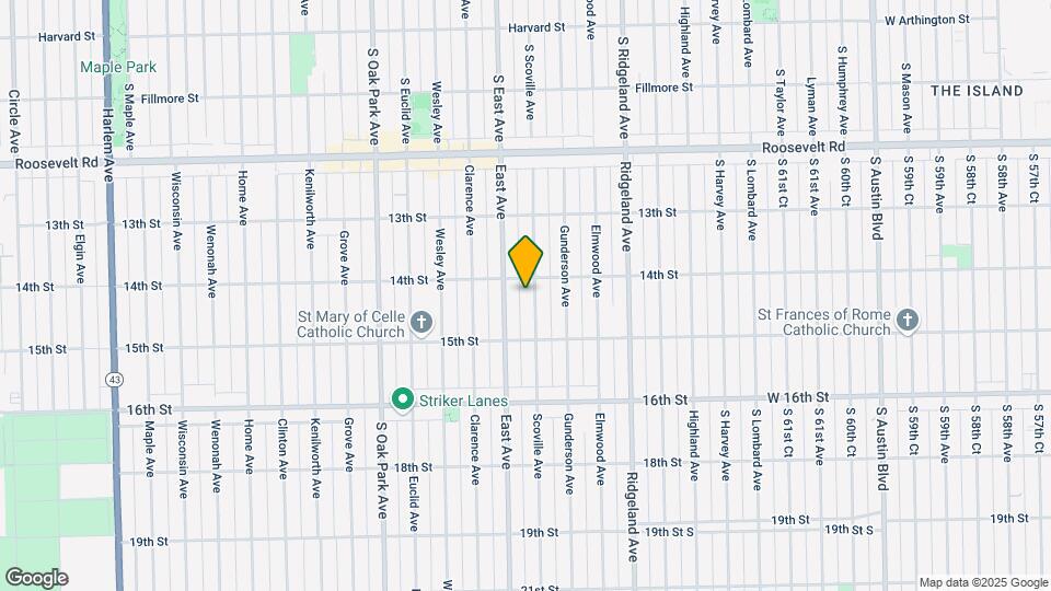 1412 Scoville Ave Map and Location Details