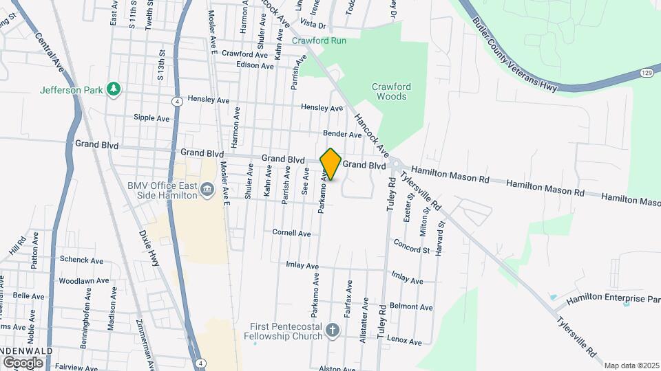 1432 Parkamo Ave Map and Location Details