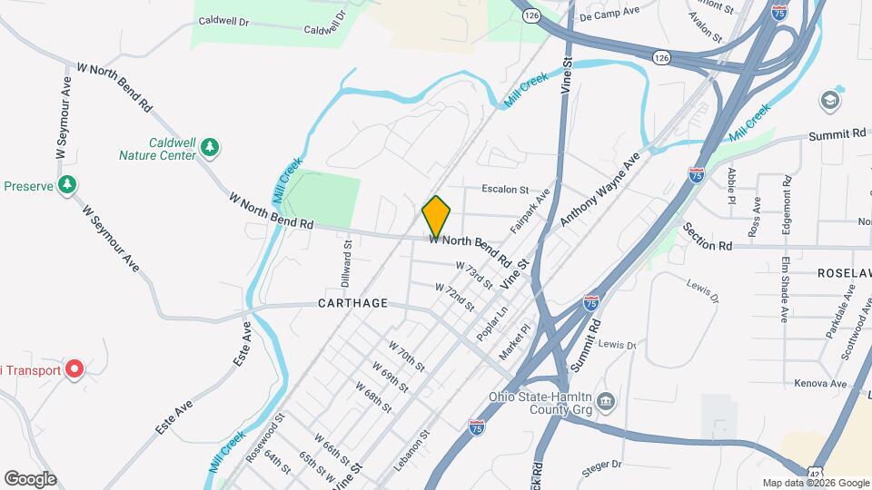 169 W North Bend Rd Map and Location Details