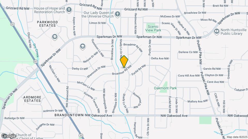 2201 Shady Ln Dr NW Map and Location Details